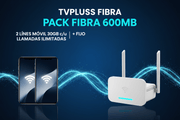 Fibra óptica de 600 MB con 2 líneas móviles y 30 GB por solo 38 €/mes.- TVPLUSS FIBRA
