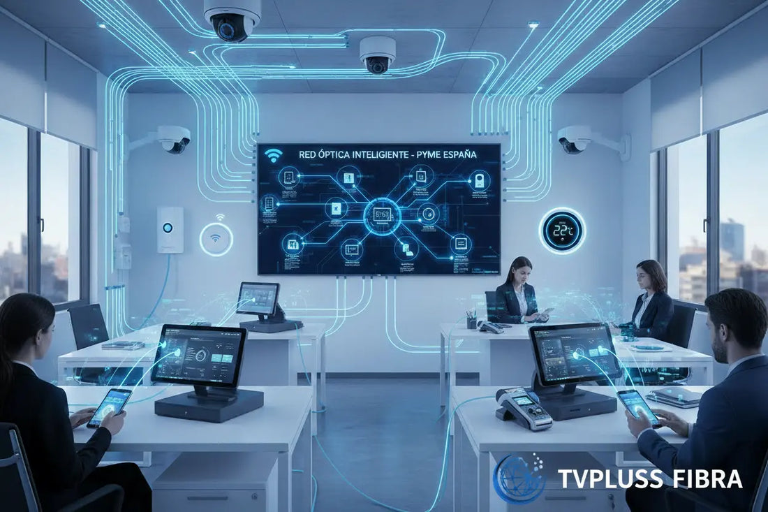 Conectividad empresarial con IoT: la guía para pymes españolas TVPLUSS FIBRA
