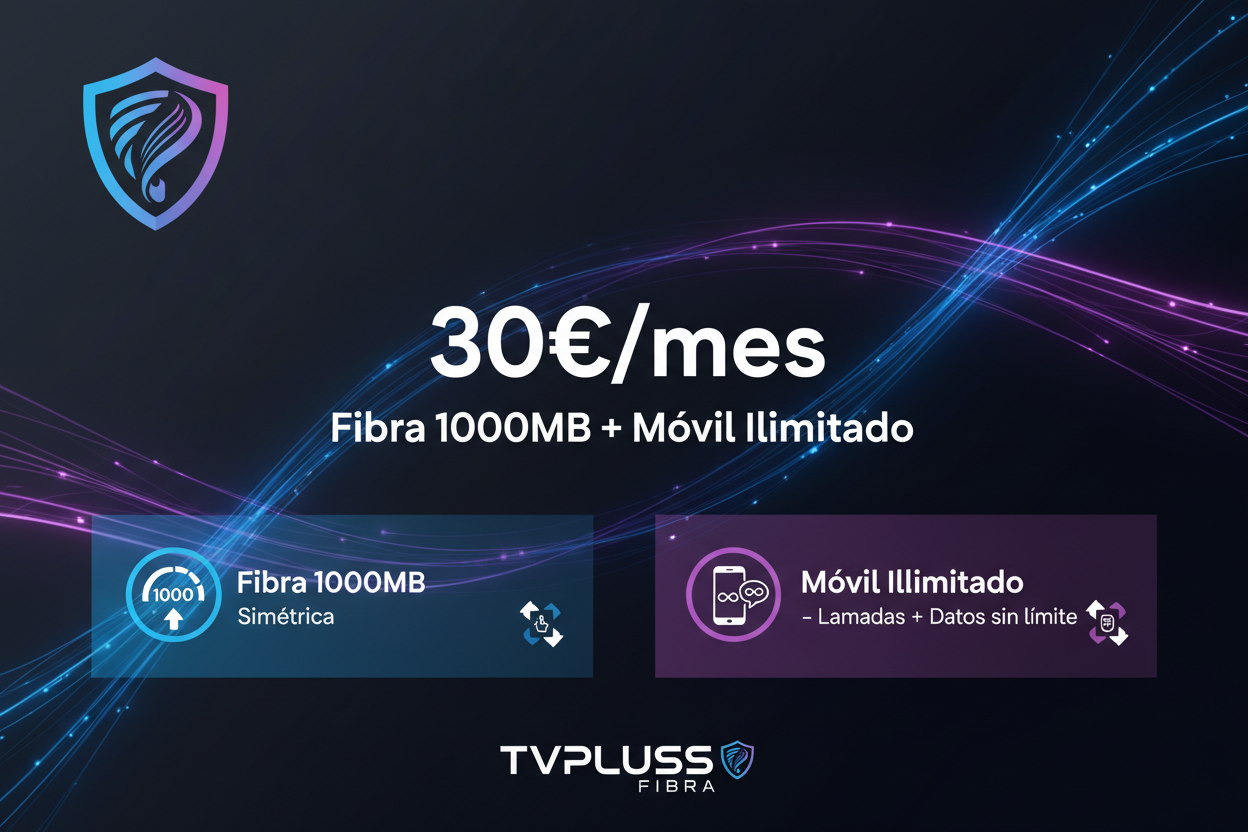 Fibra 1000MB + Móvil Ilimitado