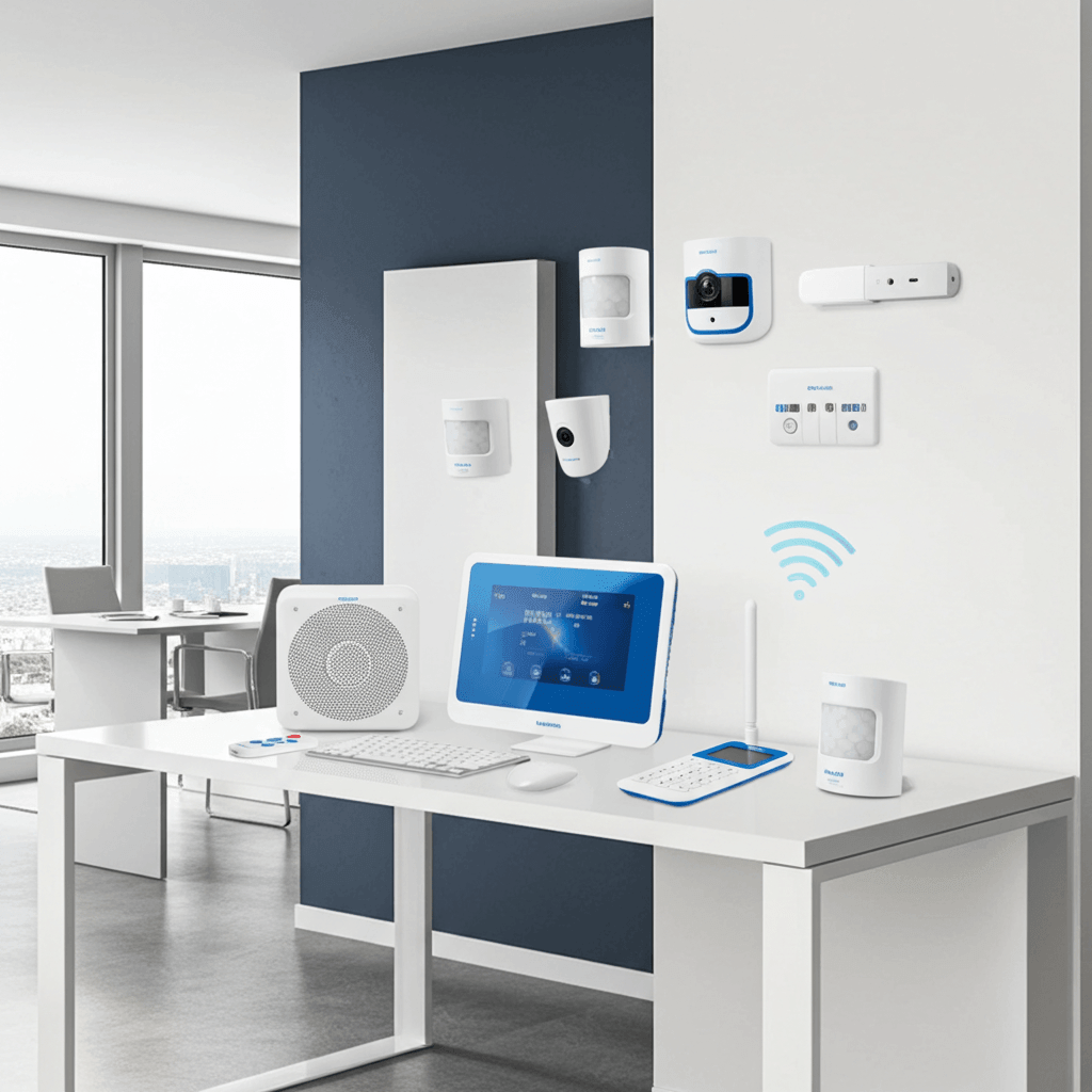 Kit Alarma Hogar y Negocio con Cámara PIR  TVPLUSS FIBRA