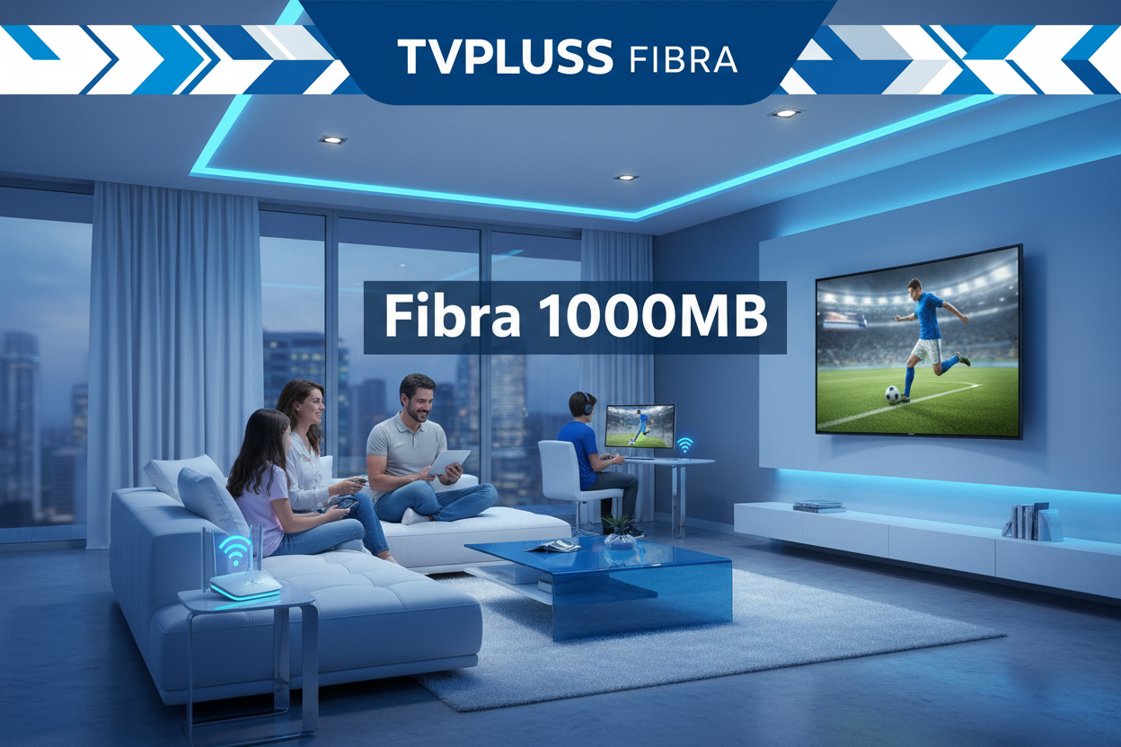 Pack Fibra 1000MB + Móvil Ilimitado + TV – TVPLUSS FIBRA